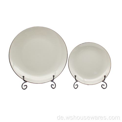 Western Modern Style Ceramic Geschirr Farbe Glasur Abendessen